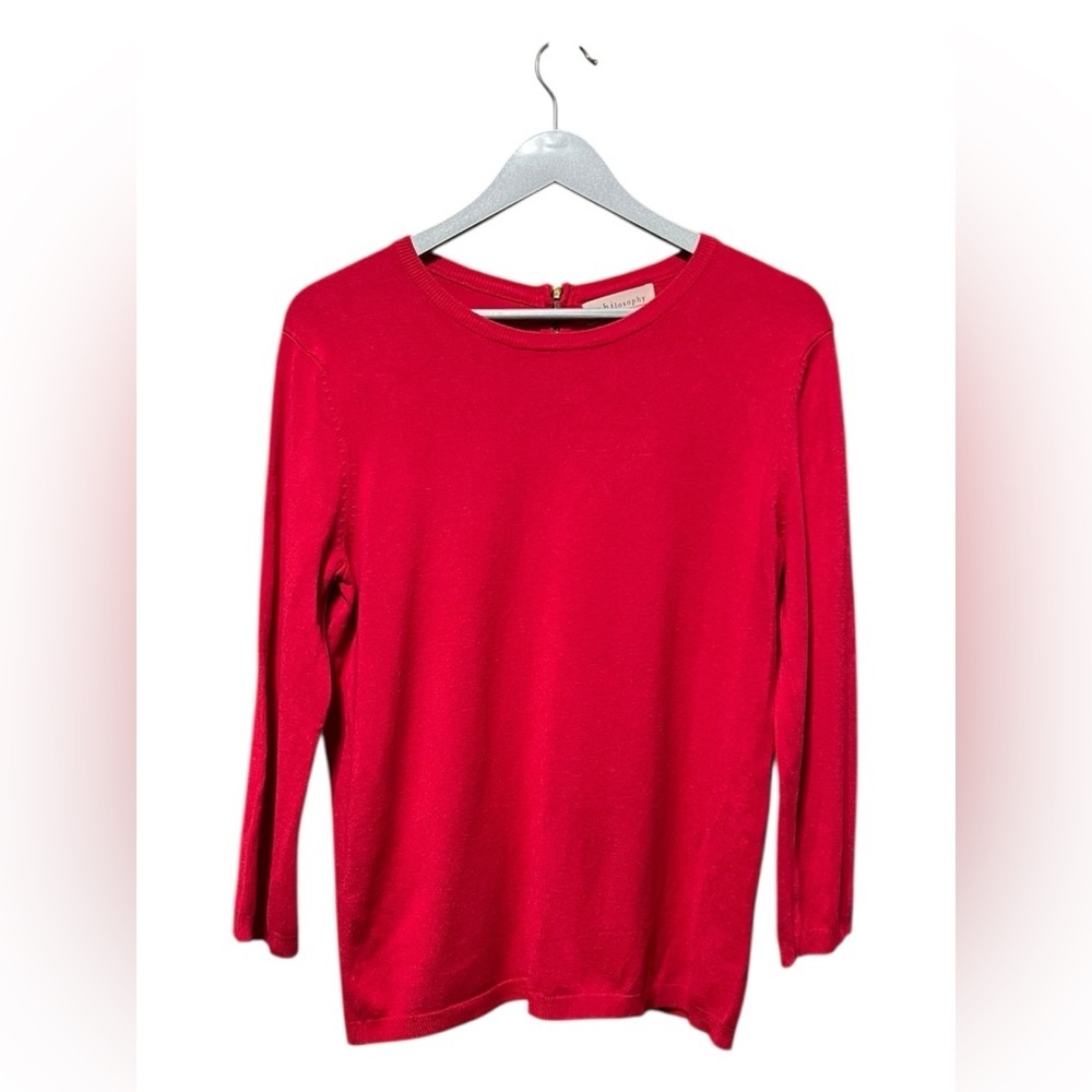 Philosophy Red Knit Sweater – Medium - Picture 2 of 5
